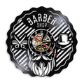 Horloge murale pour salon de coiffure en vynil
