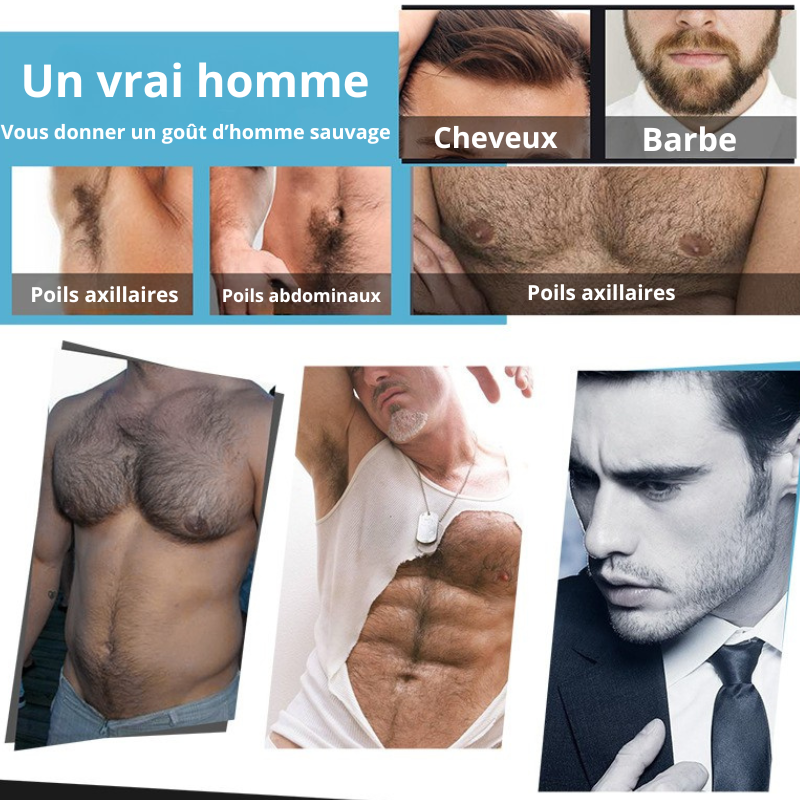 Kit de soin  liquide pour la croissance de la barbe
